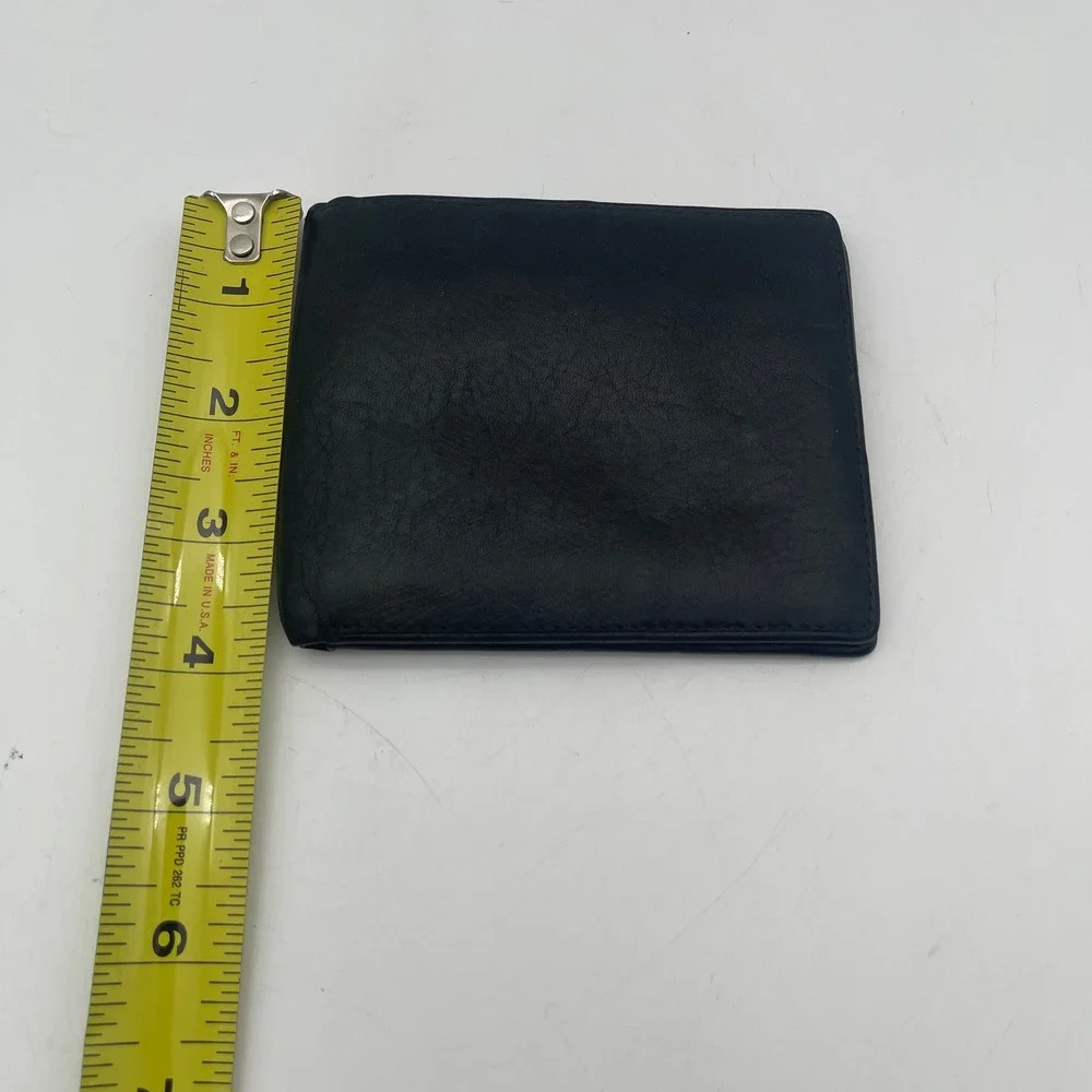 Osgoode Marley Mens Black Leather RFID Bifold Wallet with ID Window